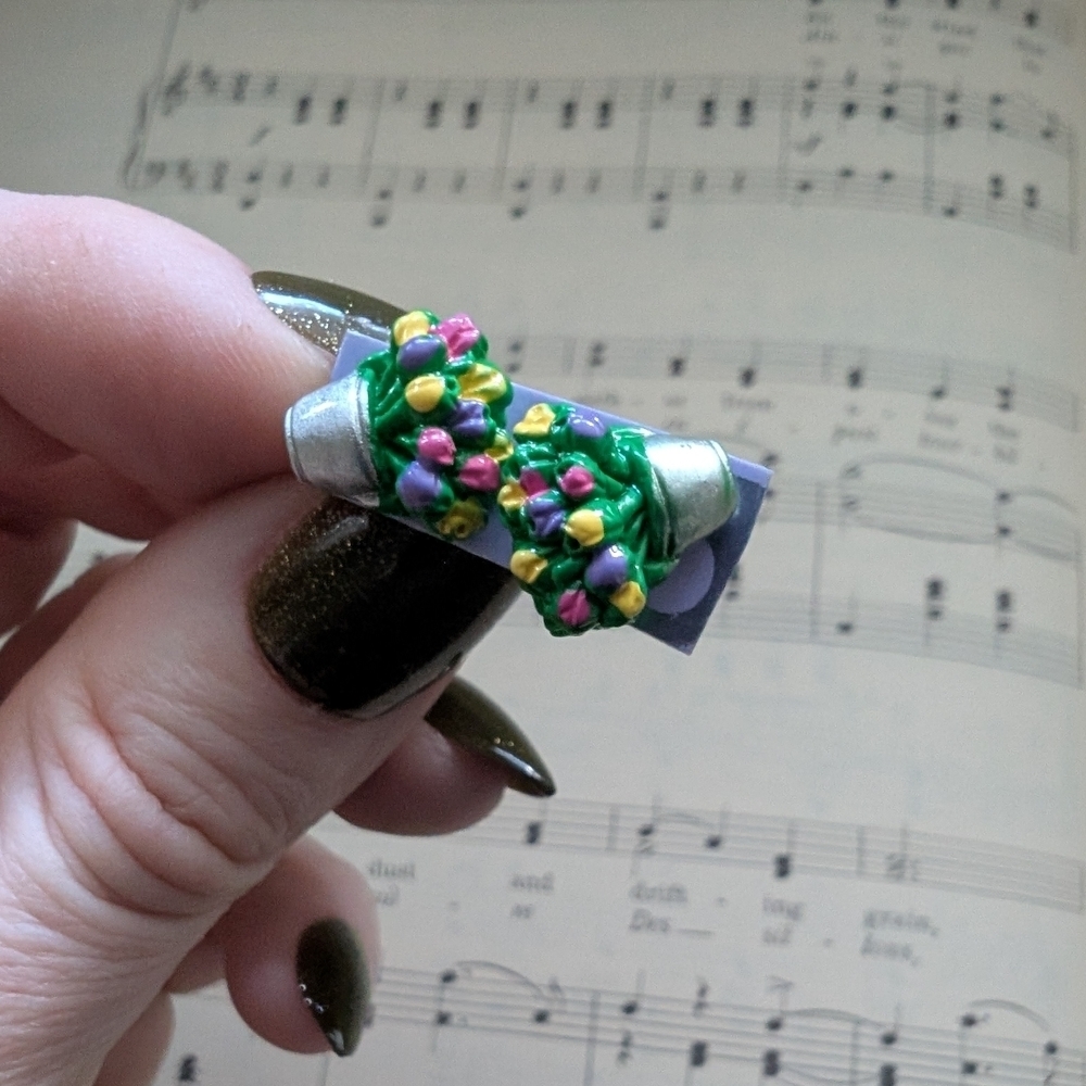 Colorful Floral Hair Clip